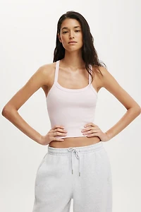 Active Rib T-Bar Cropped Tank
