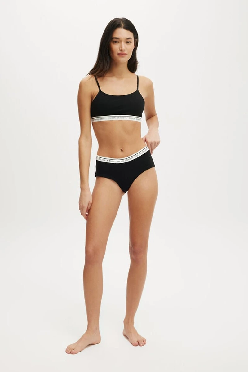 Branded Cotton Cheeky Boyshort