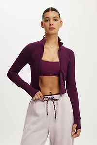 Ultra Soft Contour Long Sleeve Zip Through