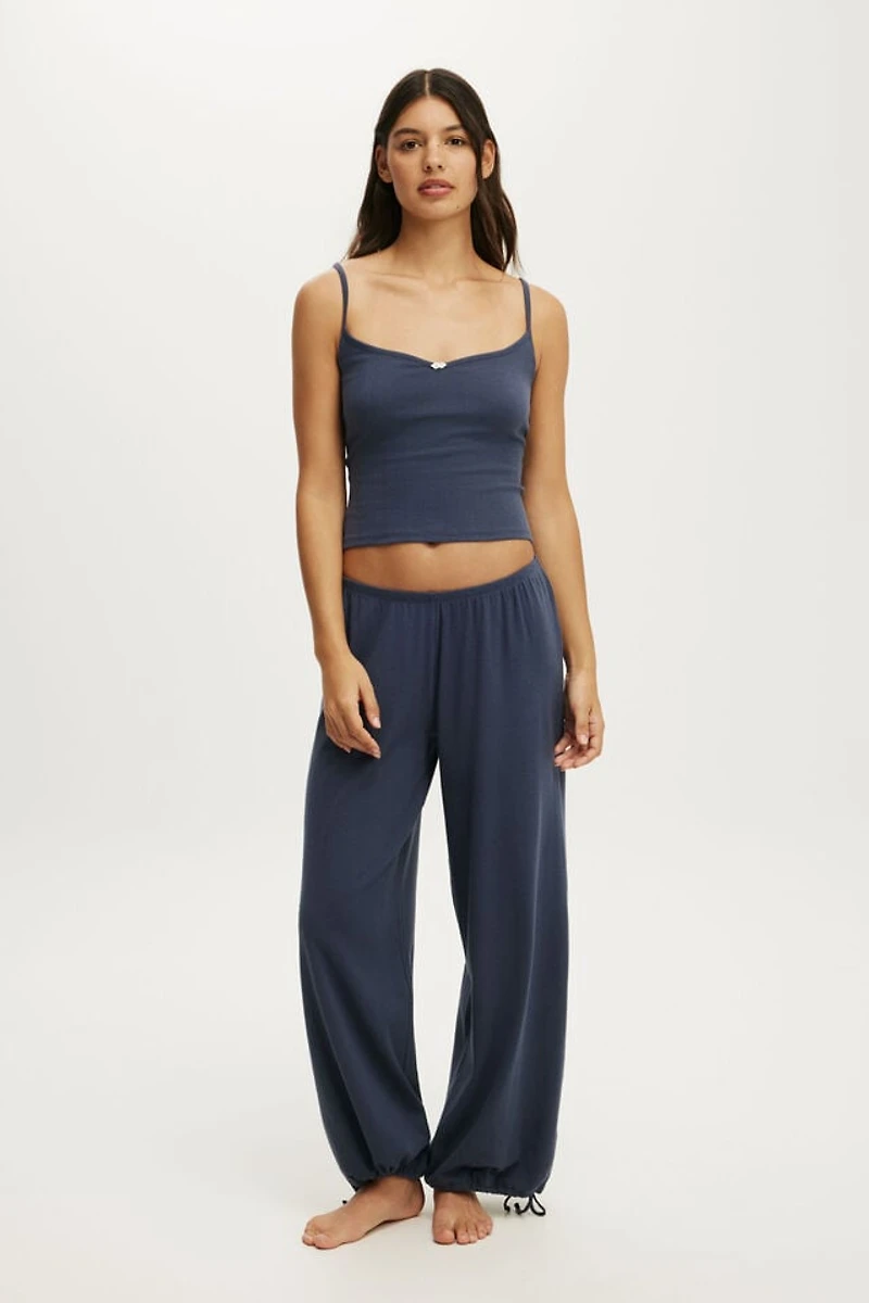 Dreamy Soft Pointelle Wide Leg Pant