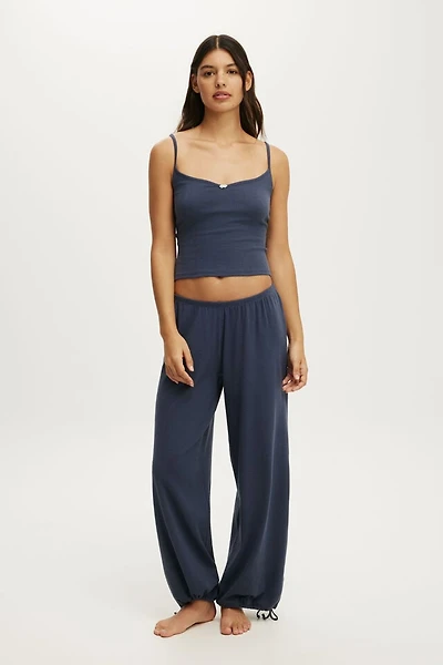 Dreamy Soft Pointelle Wide Leg Pant