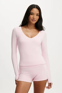 Ultra Soft Scoop Neck Long Sleeve