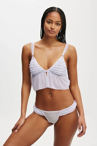 Rara Ruffle Longline Bralette