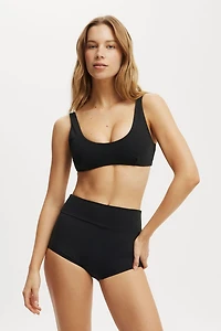 Smoothing Plunge Front Bikini Top