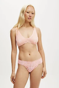 Lace Deep V Bralette