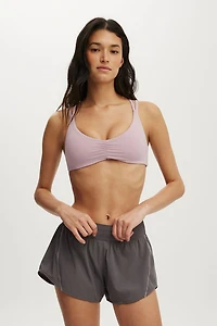 Ultra Soft Scrunch Front Strappy Crop