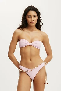 Knot Micro Bandeau Bikini Top