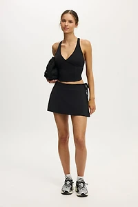 Active Wrap Skirt With Tie