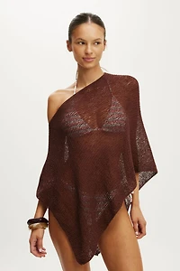Rumi Open Knit Poncho