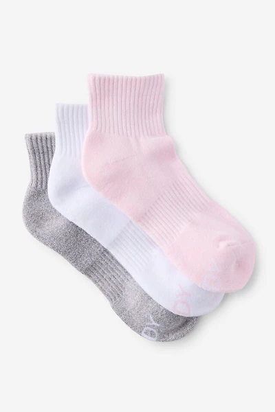 Body Qtr Crew Sock 3Pk