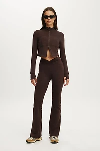 Ultra Soft Scrunch Front Flare