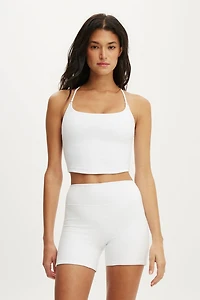 Ultra Soft Cropped Twist Back Tank