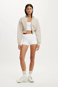 Plush Fitted Zip Through