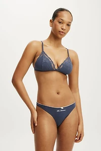Everyday Lace Triangle Padded Bralette