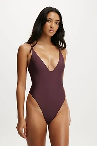 Tie Back Strappy One Piece Brazilian