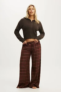 Personalised Cloud Soft Flannel Wide Leg Pant