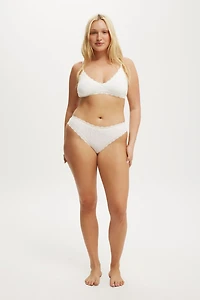 Organic Cotton Lace Cheeky Brief