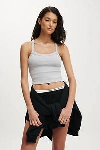 Active Rib T-Bar Cropped Tank