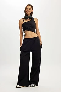 Fleece Wide Leg Sweatpant