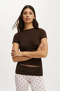 Airy Soft Basque T-Shirt