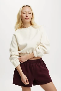 Plush Saddle Sleeve Jumper