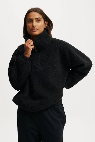 Balance Half Zip Sherpa Pullover Jacket