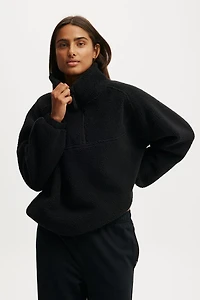 Balance Half Zip Sherpa Pullover Jacket