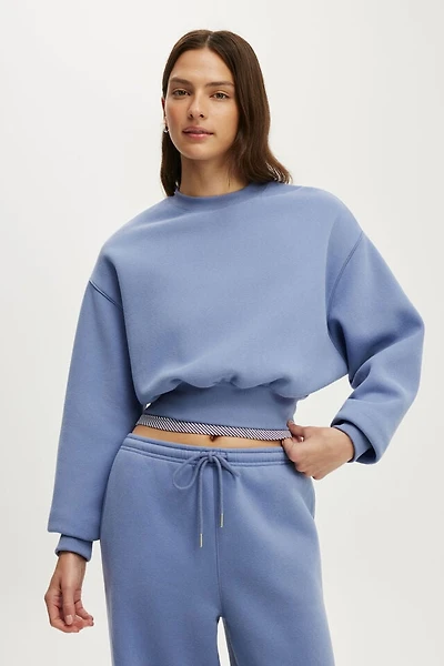 Plush Cropped Crew