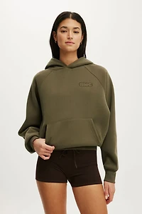 Plush Premium Graphic Raglan Hoodie