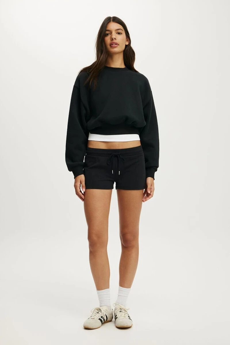Plush Cropped Crew