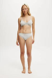 Organic Cotton Lace Cheeky Brief
