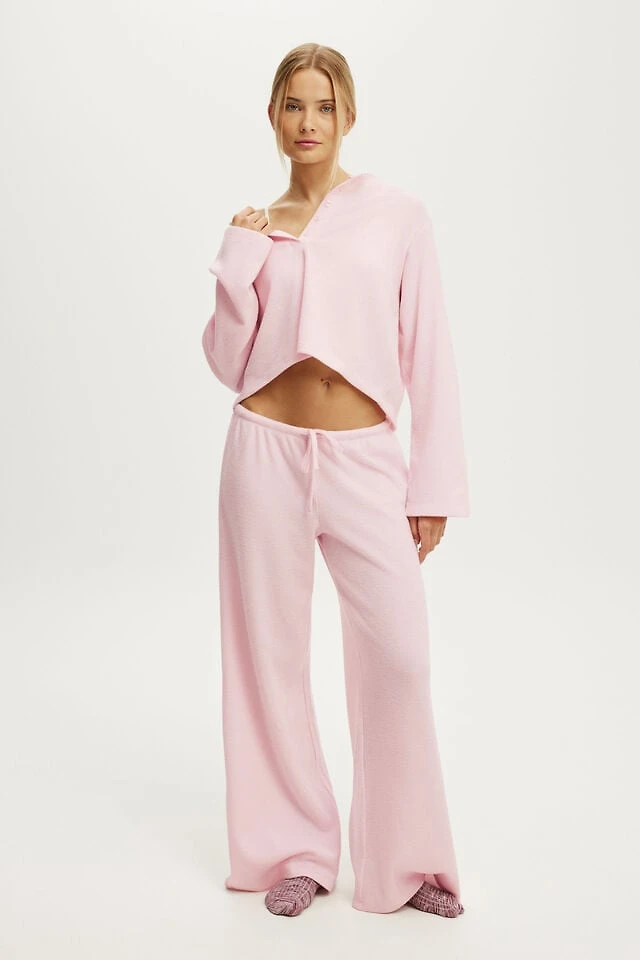 Super Soft Waffle Wide Leg Pant