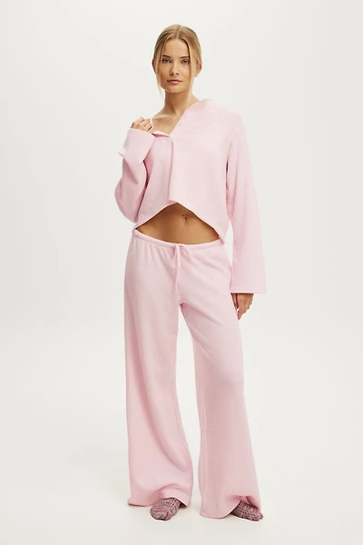 Super Soft Waffle Wide Leg Pant