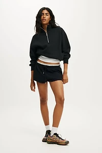 Plush Half Zip Sweatshirt