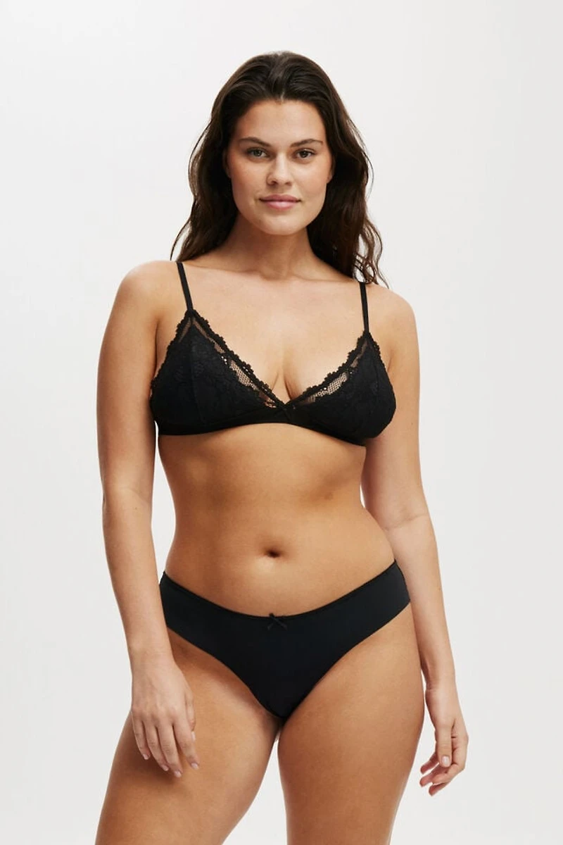 Everyday Lace Triangle Padded Bralette
