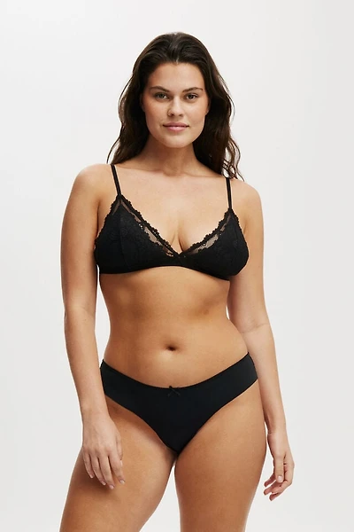 Everyday Lace Triangle Padded Bralette