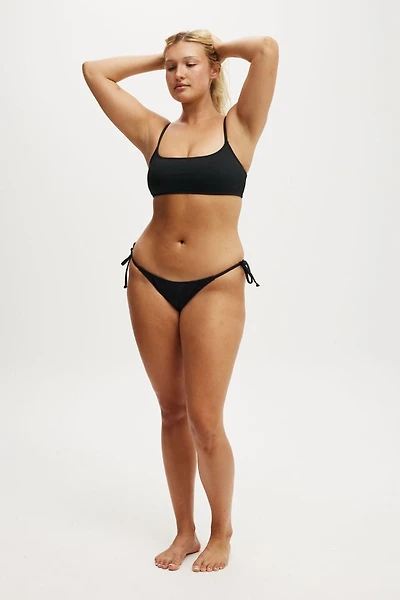 Straight Neck Crop Bikini Top