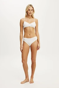 Cotton Pointelle Cheeky Brief