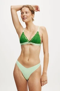 Everyday Lace Triangle Padded Bralette