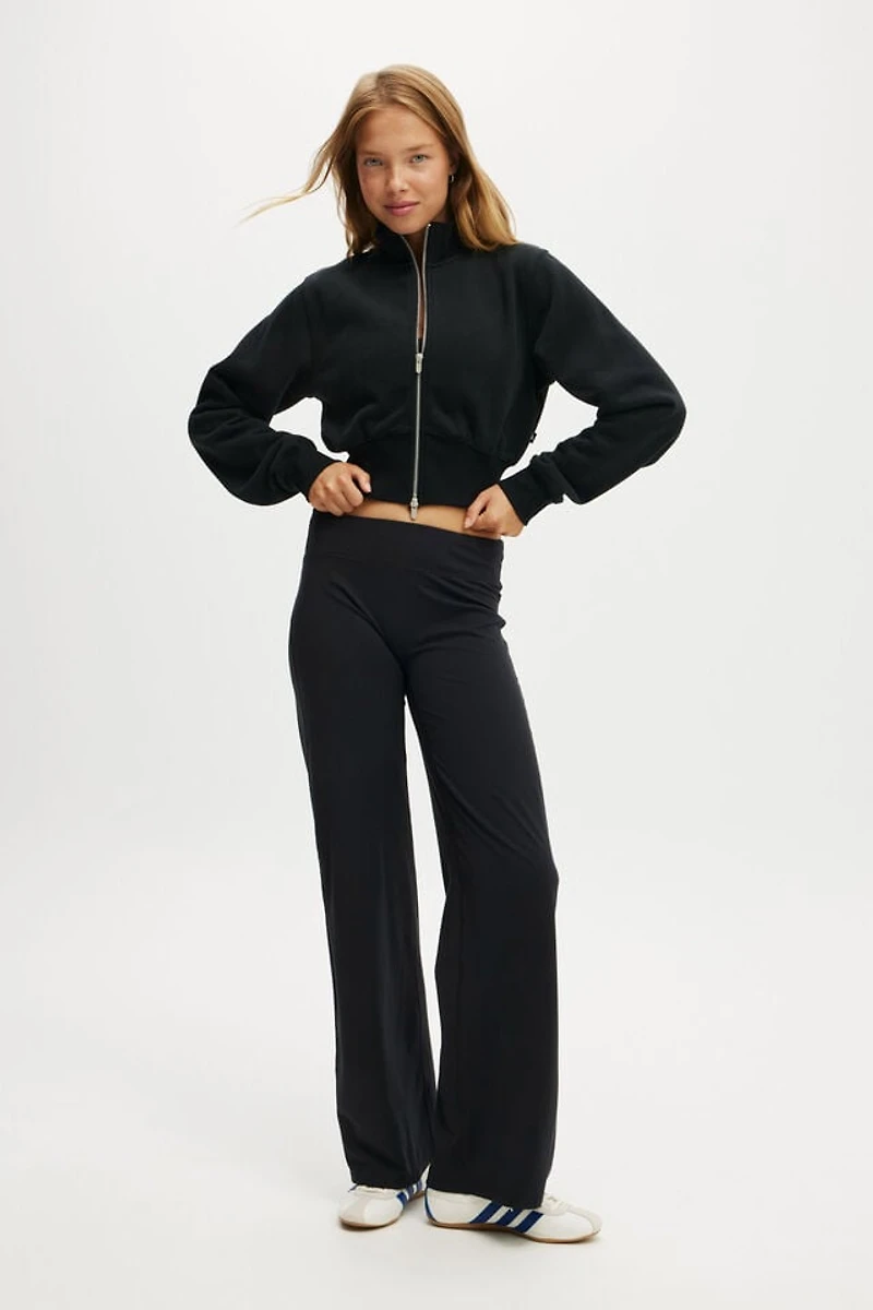 Plush Fitted Zip Through