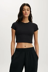 Ultra Soft Cropped Fitted Tshirt