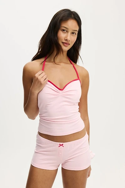 Dreamy Soft Ruched Halter Top