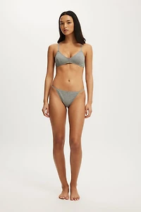 Cotton Pointelle G String Brief