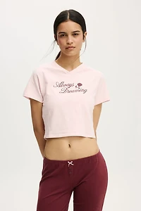 Dreamy Soft V Neck Baby Tee