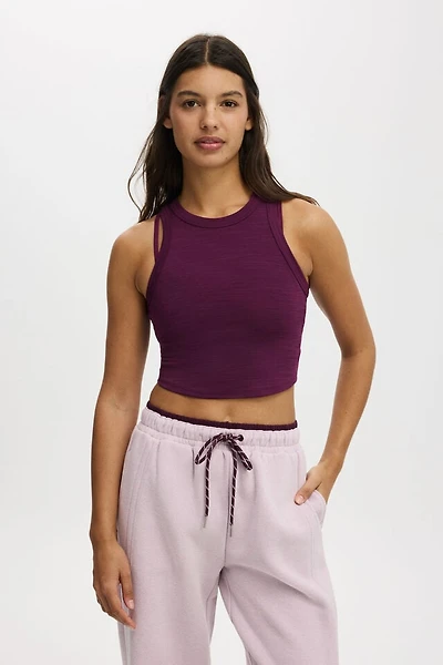 Active Rib Curved Hem Tank