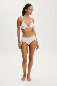 Branded Cotton Cheeky Boyshort