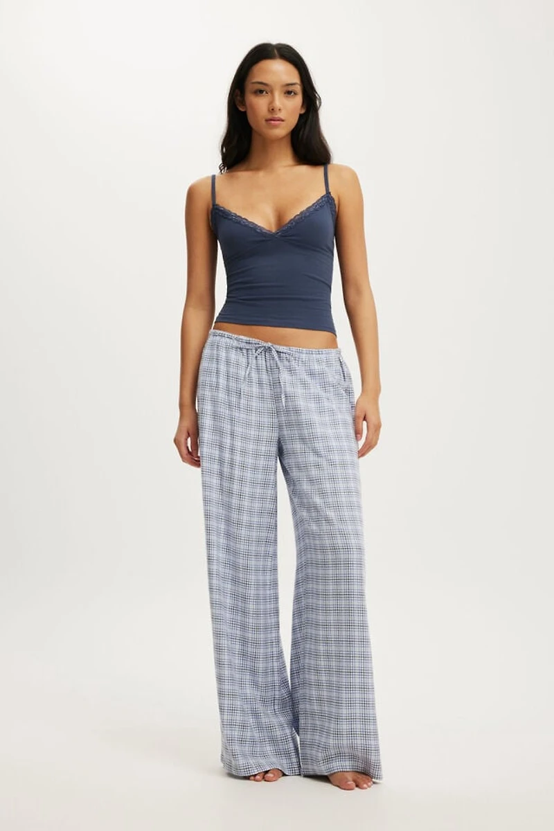 Cloud Soft Wide Leg Flannel Pant