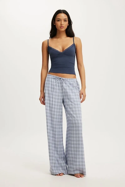 Cloud Soft Wide Leg Flannel Pant