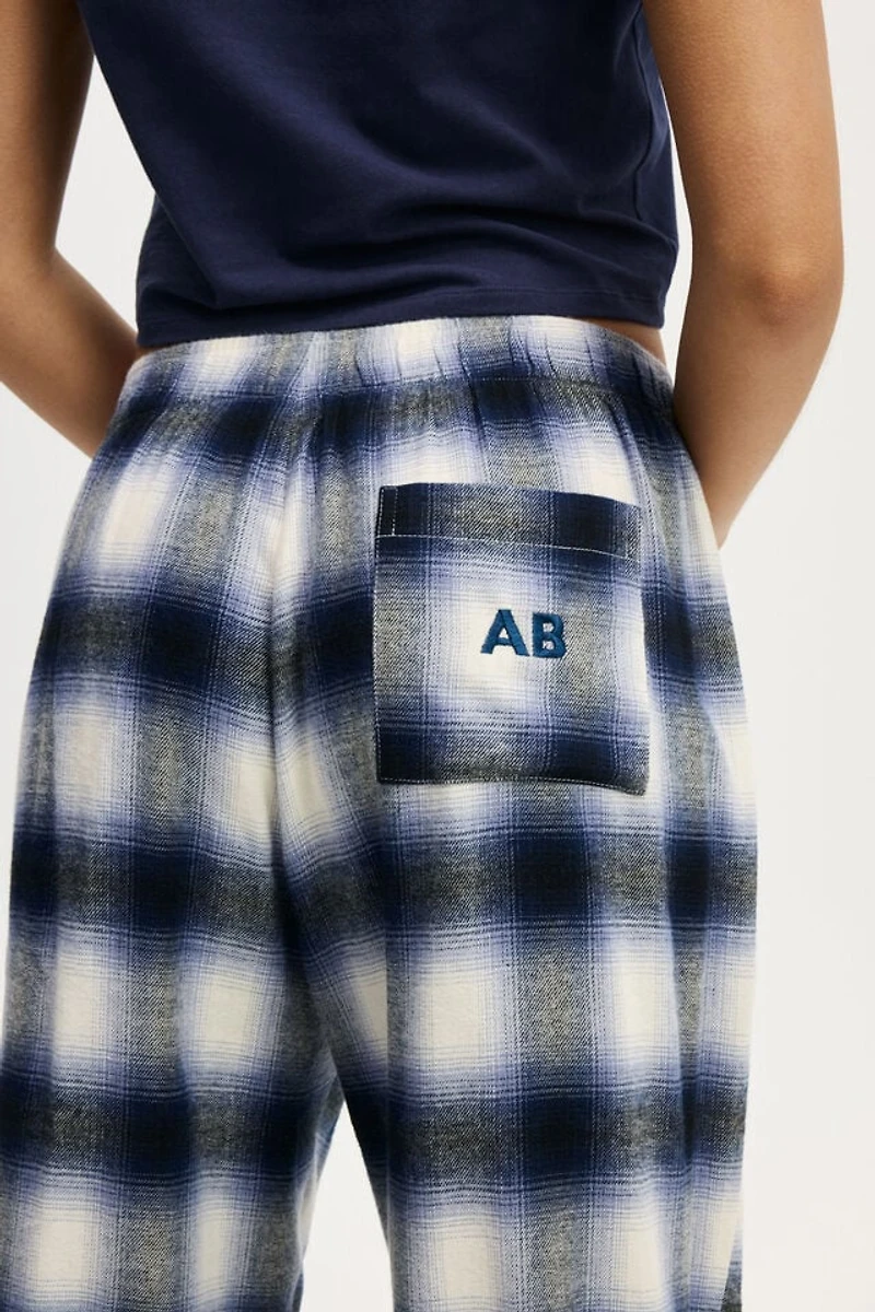Personalised Flannel Wide Leg Pant