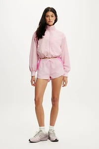 Woven Dolphin Hem Micro Short